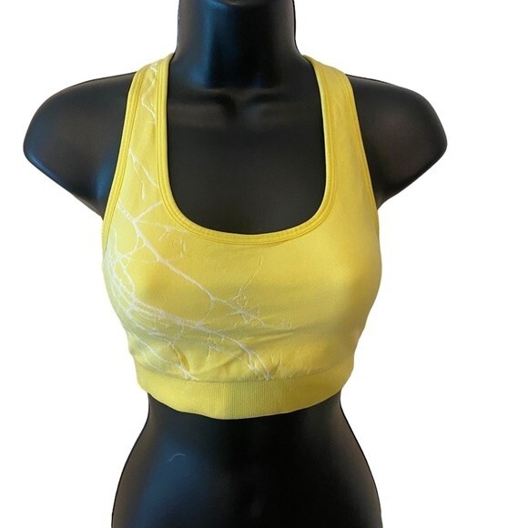 Nux sports bra, yoga clothing, criss cross back, moisture wicking med NWOT - Picture 6 of 7